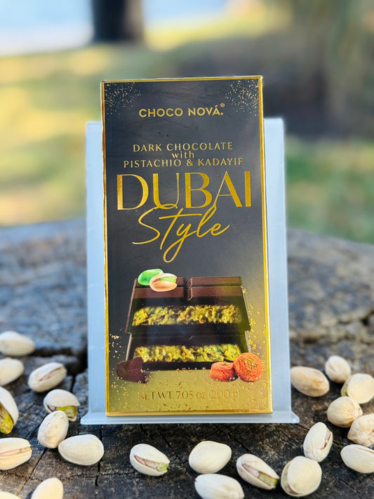 Dubai Style Dark Chocolate with Pistachio & Kadayıf – 200g