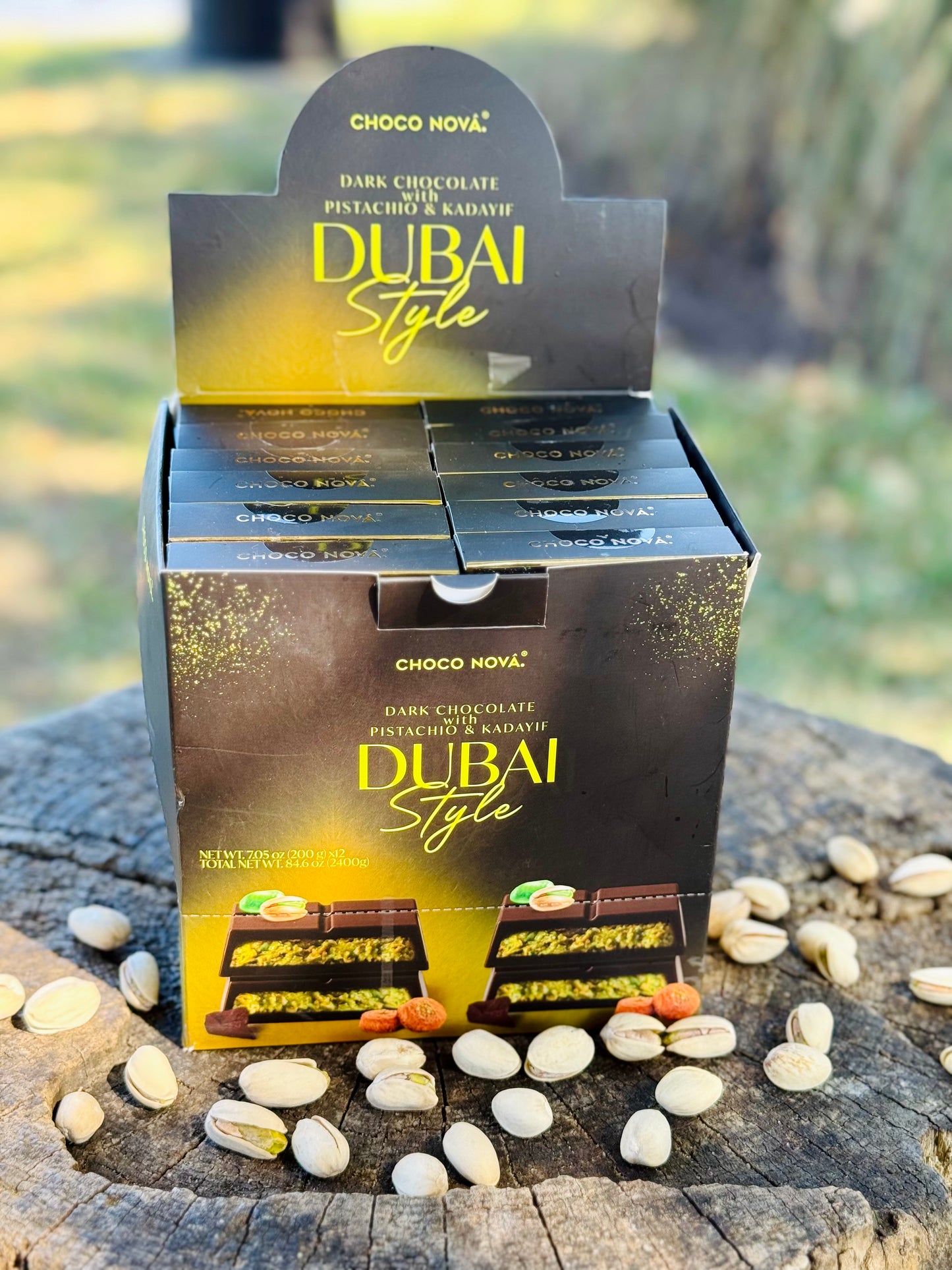 Dubai Style Dark Chocolate with Pistachio & Kadayıf – 200g